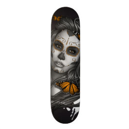 Tag des toten Zuckerschädel-Mädchens Skateboard
