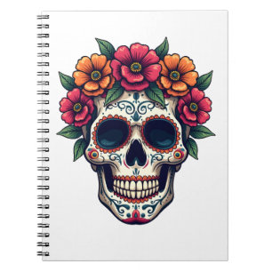 Tag des Toten Zuckerschädels - Dia de los Muertos Notizblock