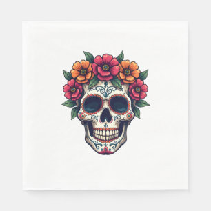 Tag des Toten Zuckerschädels - Dia de los Muertos Serviette