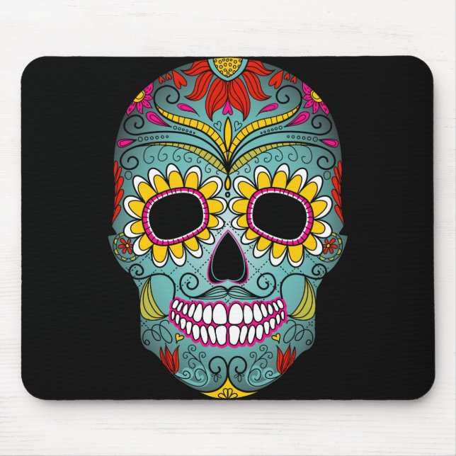 Tag des Toten Zuckerschädels Mousepad (Vorne)
