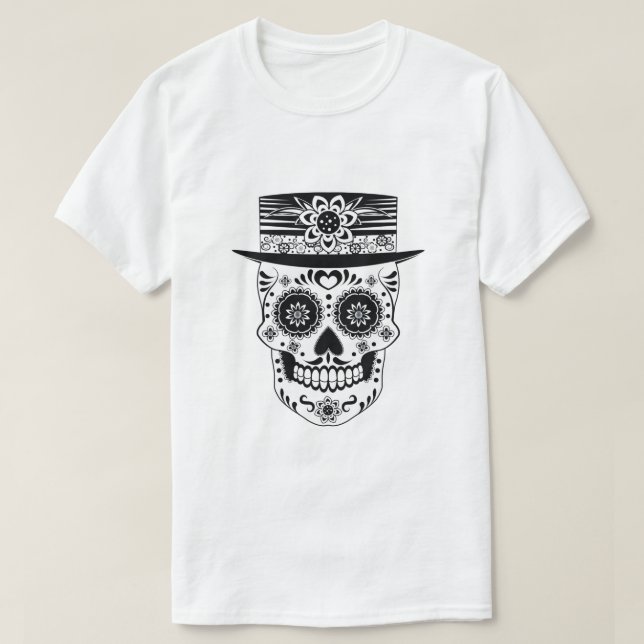 Tag des Toten Zuckerschädels T-Shirt (Design vorne)