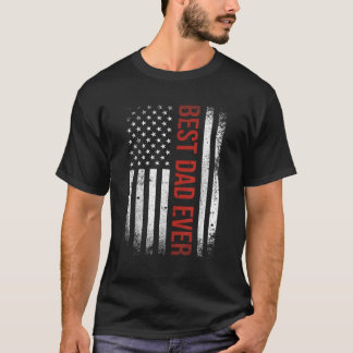 Tag des Vaters Bester Vater mit US-amerikanischer T-Shirt
