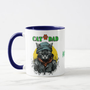 Tag des Vaters - CAT-VATER. Name/Nachricht bearbei Tasse