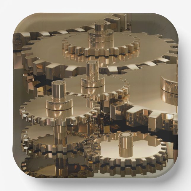 Tag des Vaters im Gehör Pappteller (Vorderseite)