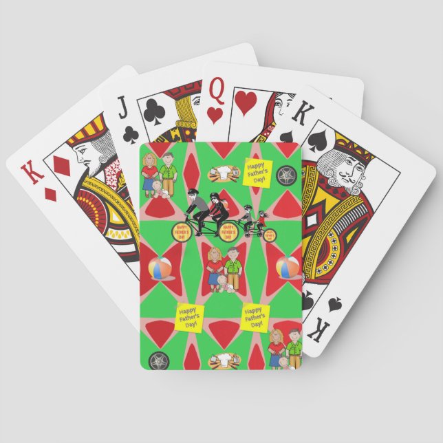 Tag des Vaters Kartenspiel Spielkarten (Rückseite)