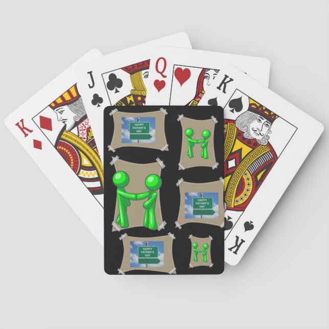 Tag des Vaters Kartenspiel Spielkarten (Rückseite)