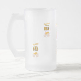 Tag des Vaters Mattglas Bierglas