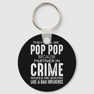 Tag des Vaters nennen sie mich Pop Pop, weil Partn Schlüsselanhänger