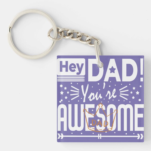 Tag des Vaters Schlüsselanhänger (Vorderseite)