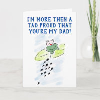 Tag des Vaters von Son Daughter Kaulquappen Frog N