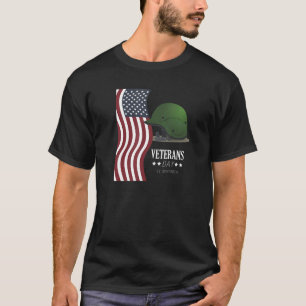 Tag des VETERAN US-amerikanischer Helm Amerika Ser T-Shirt