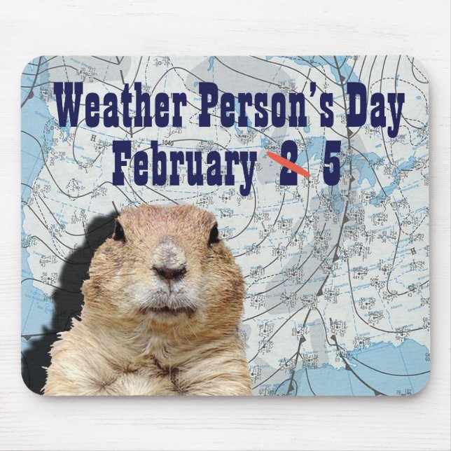 Tag des Wetters 5. Februar Mousepad (Vorne)