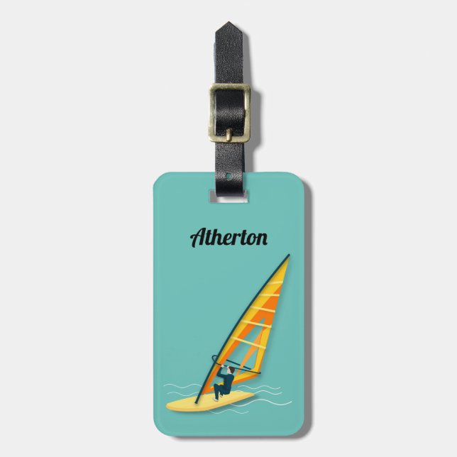Tag des Windsurfens Gepäckanhänger (Vorderseite vertikal)