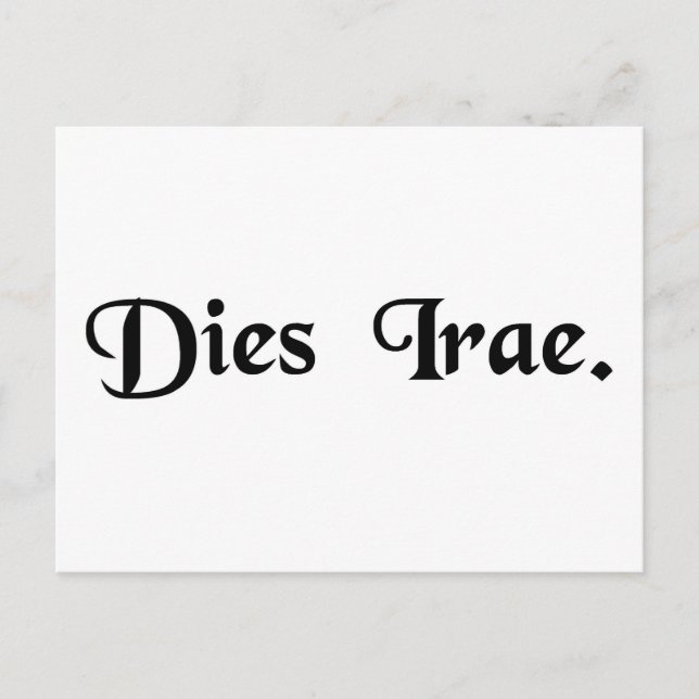 Tag des Zorns Postkarte (Vorderseite)