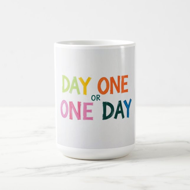 Tag Eins oder Einer Kaffeetasse (Mittel)