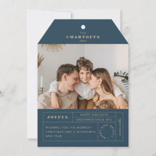 Tag Festif Carte de vacances plat