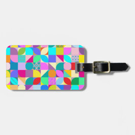 Tag für das moderne geometrische Muster für den Fä Gepäckanhänger