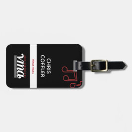 Tag für die rote, weiße und schwarze Gepäckablage Gepäckanhänger