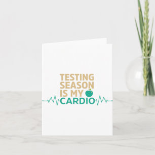 Tag für Lehrer Testsaison ist mein Cardio-Test Karte
