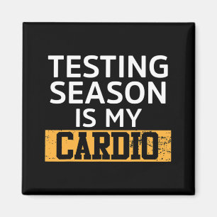 Tag für Lehrer Testsaison ist mein Cardio-Test Magnet
