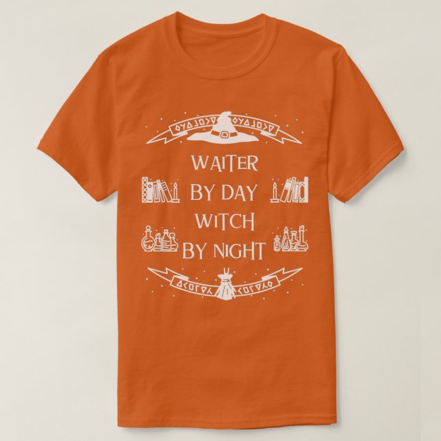 Tag für Nacht Hexe T-Shirt (Design vorne)