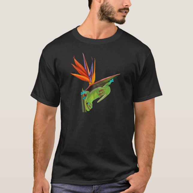 Tag Gecko am Bird of Paradise T-Shirt (Vorderseite)