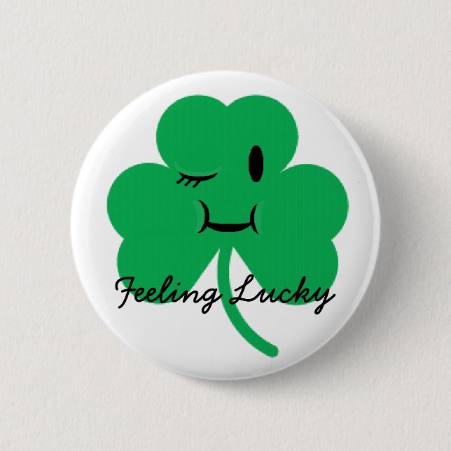 Tag Gefühl Glücklich-St. Patrick Button (Vorderseite)