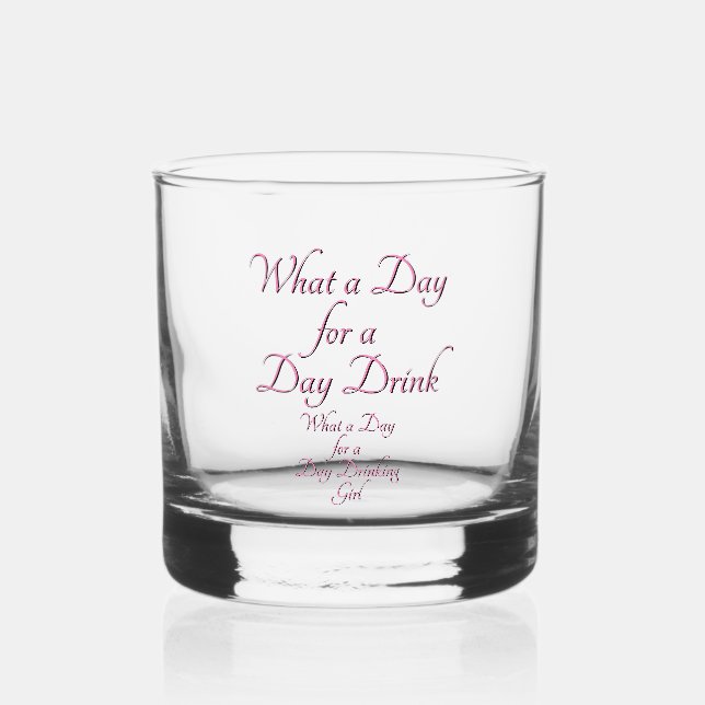 TAG GETRÄNK - FÜR SIE! von Jeff Willis Art Whiskyglas (Vorderseite)