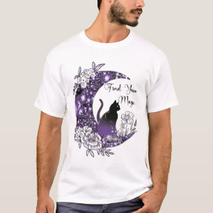 Tag Grafischer Mystischer Himmelsmond T-Shirt