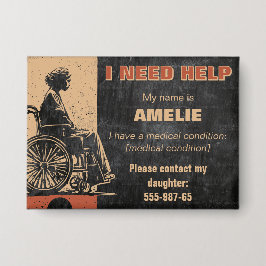 Tag-ID für die medizinische Notfallambulanz - Kont Button