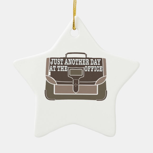 Tag im Büro Keramikornament (Vorne)