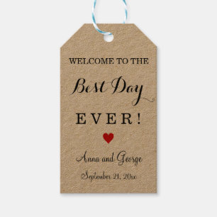 Tag je Personalisierte Gastgeschenk Hochzeit Tags Geschenkanhänger