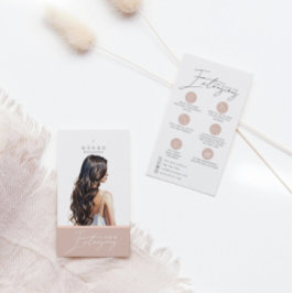 Tag-Karte für Dunkle Haare-Erweiterungen