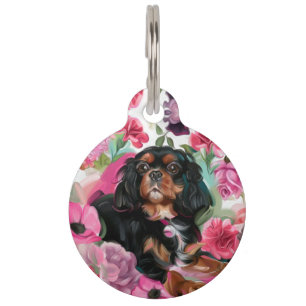 TAG Liebe Black & Tan Cavalier Art Haustiermarke