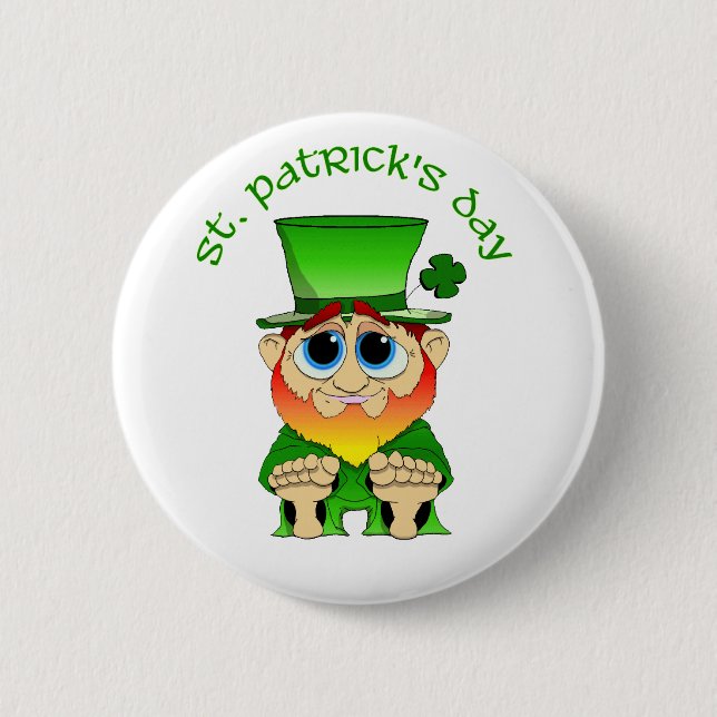 Tag Lil Geschwätz-St. Patricks Button (Vorderseite)