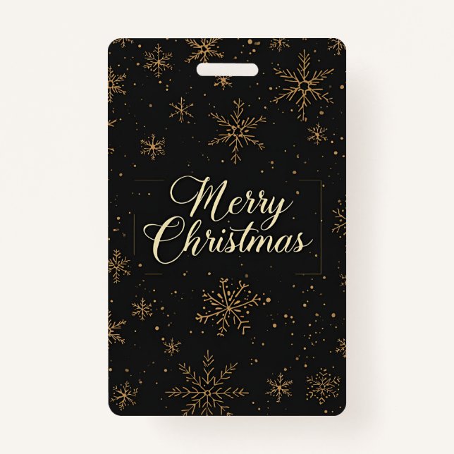 Tag-Merry Christmas Ausweis (Rückseite)