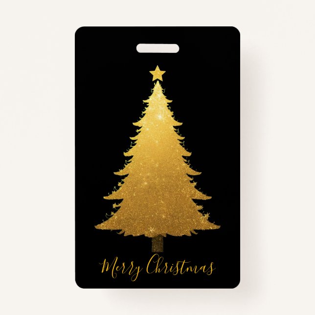 Tag-Merry Christmas Ausweis (Rückseite)