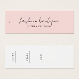 Tag minimaliste Étiquette de vêtements d'affaires