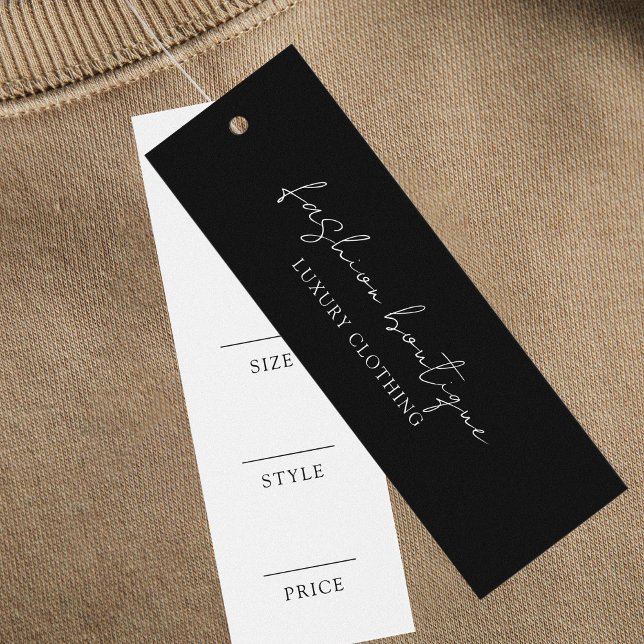 Tag minimaliste Étiquette de vêtements d'affaires (Créateur téléchargé)