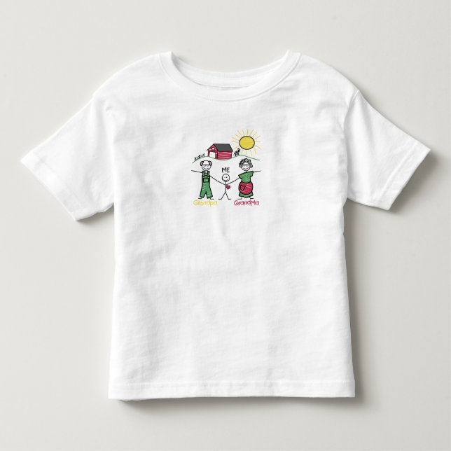 Tag mit den Großeltern - Kleinkind T-shirt (Vorderseite)