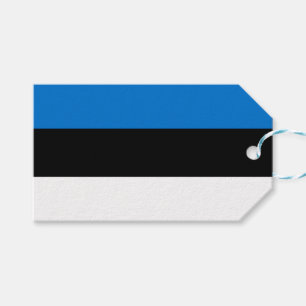 Tag mit der Flagge Estlands Geschenkanhänger