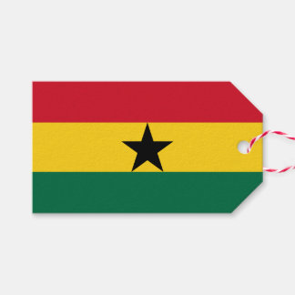 Tag mit der Flagge Ghanas Geschenkanhänger