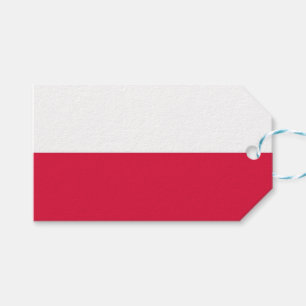 Tag mit Flagge Polens Geschenkanhänger