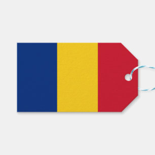 Tag mit Flagge Rumäniens Geschenkanhänger