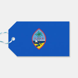 Tag mit Flagge von Guam, USA Geschenkanhänger