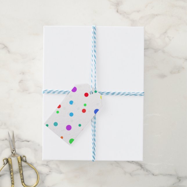 Tag mit vielen O' Spots Geschenkanhänger (Mit Garn)
