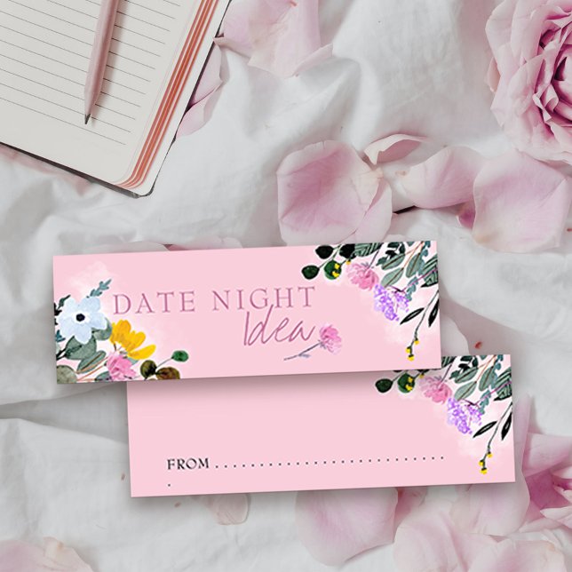 Tag Nacht Wildblume Blumenratkarte (Date Night Idea Cards from my Wildflower Lawn Collection. Matching storage jar available separately)