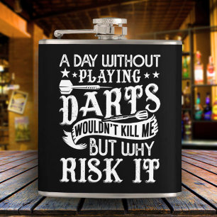 Tag ohne Darts Sarcastic Flask 6 oz. Flachmann