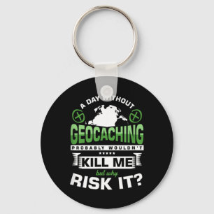 Tag Ohne Geocaching GPS Schnitzeljagd Caches Gesch Schlüsselanhänger