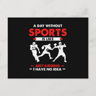 Tag ohne Rugby American Football Player Geschenk Postkarte